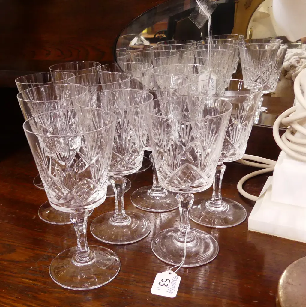 11  CRYSTAL WINE GLASSES Image 1++