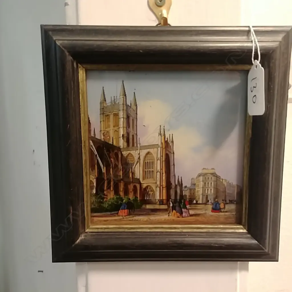 19THC REVERSE PAINTED ARTWORK ABBEY CHURCH BATH Image 1++