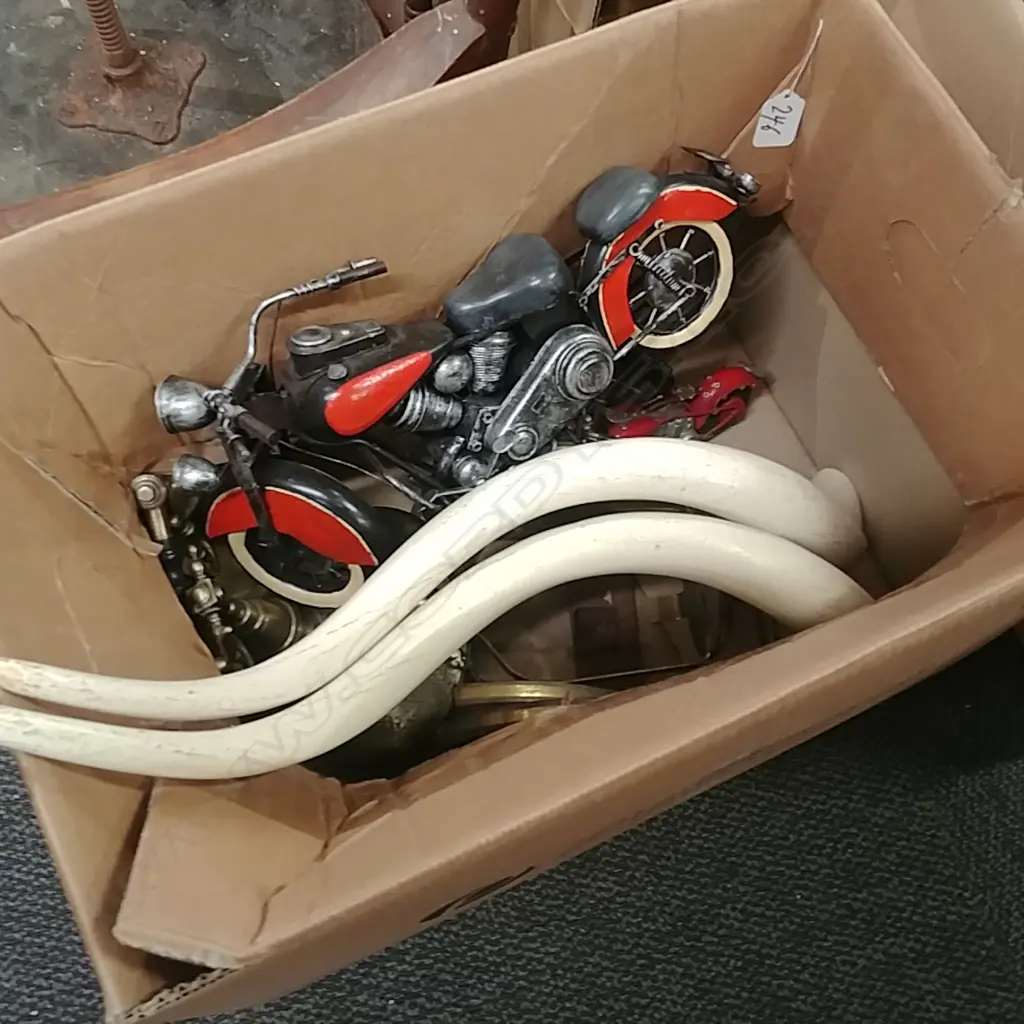 BOX OF MOTORBIKE, TELEPHONE ETC Image 1++