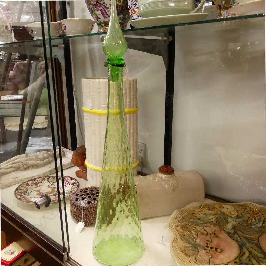 LG TALL GREEN GENIE BOTTLE W STOPPER Image 1++