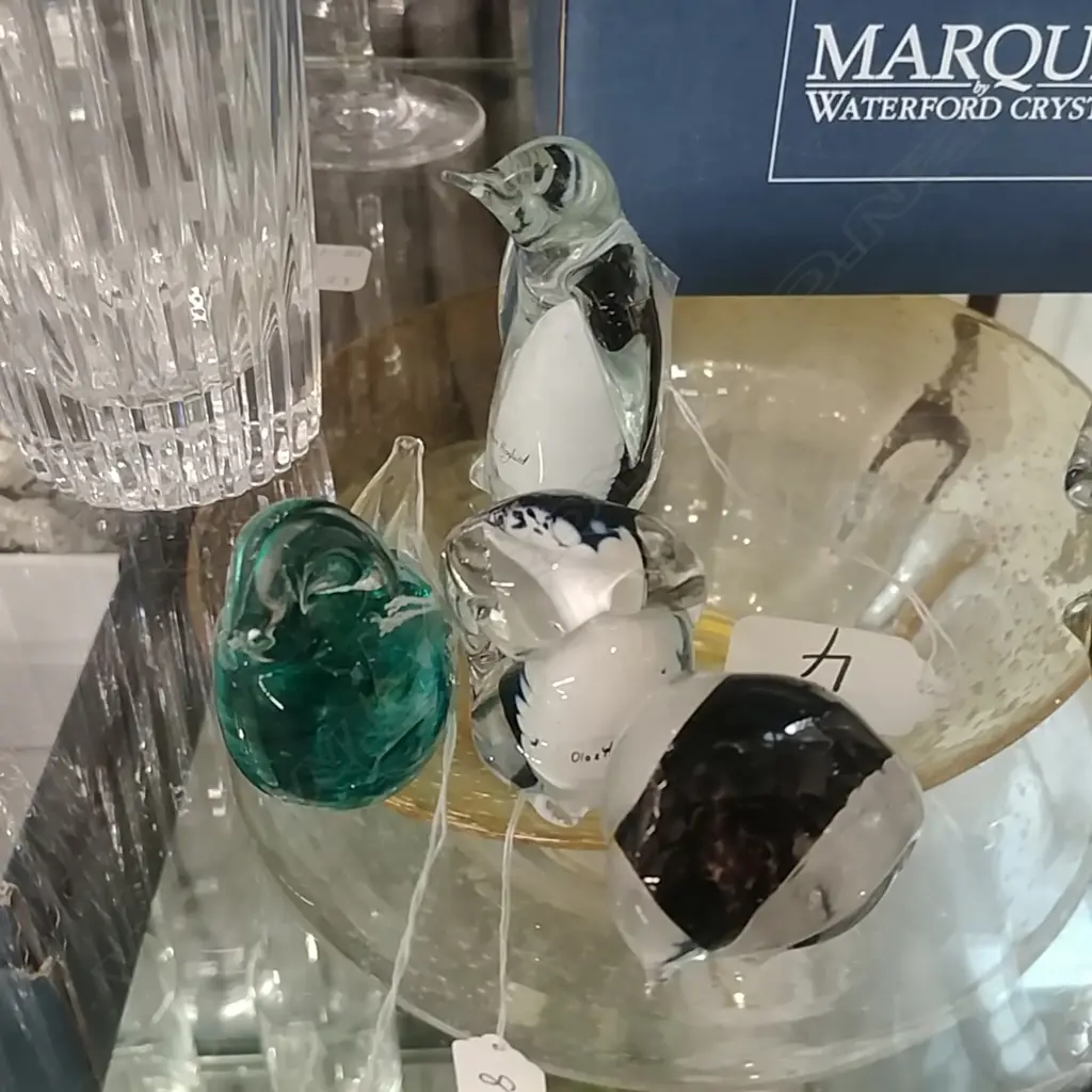 4 HOGLUND GLASS PENGUINS +BIRDS Image 1++