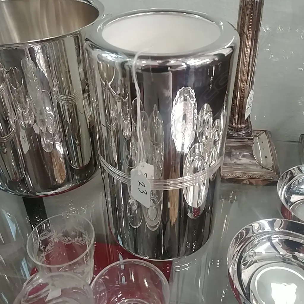 CHRISTOFLE WINE BOTTLE COOLER W/ BOX Image 1++