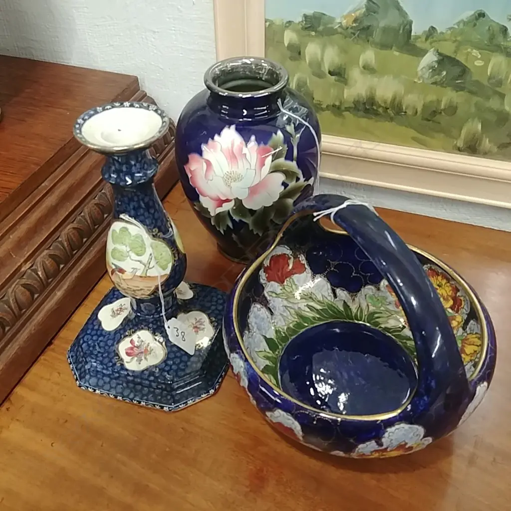 WINTON BOWL,ADAMS C/STICK + VASE Image 1++