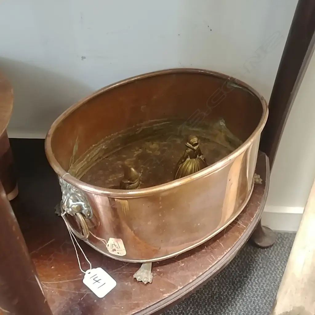COPPER PLATE AND 2 BRASS BELLS Image 1++