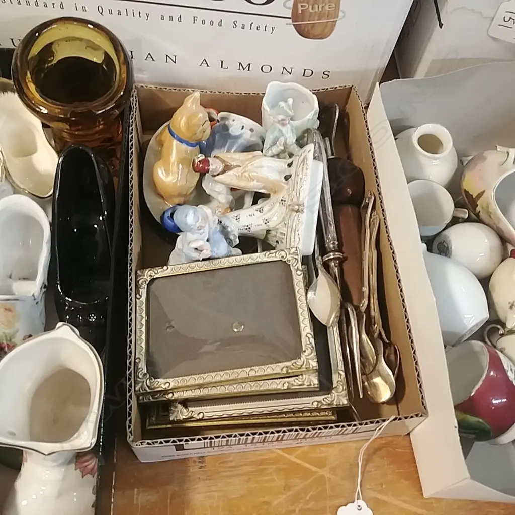 LOT ASST CHINA FRAMES,CUTLERY ETC Image 1++