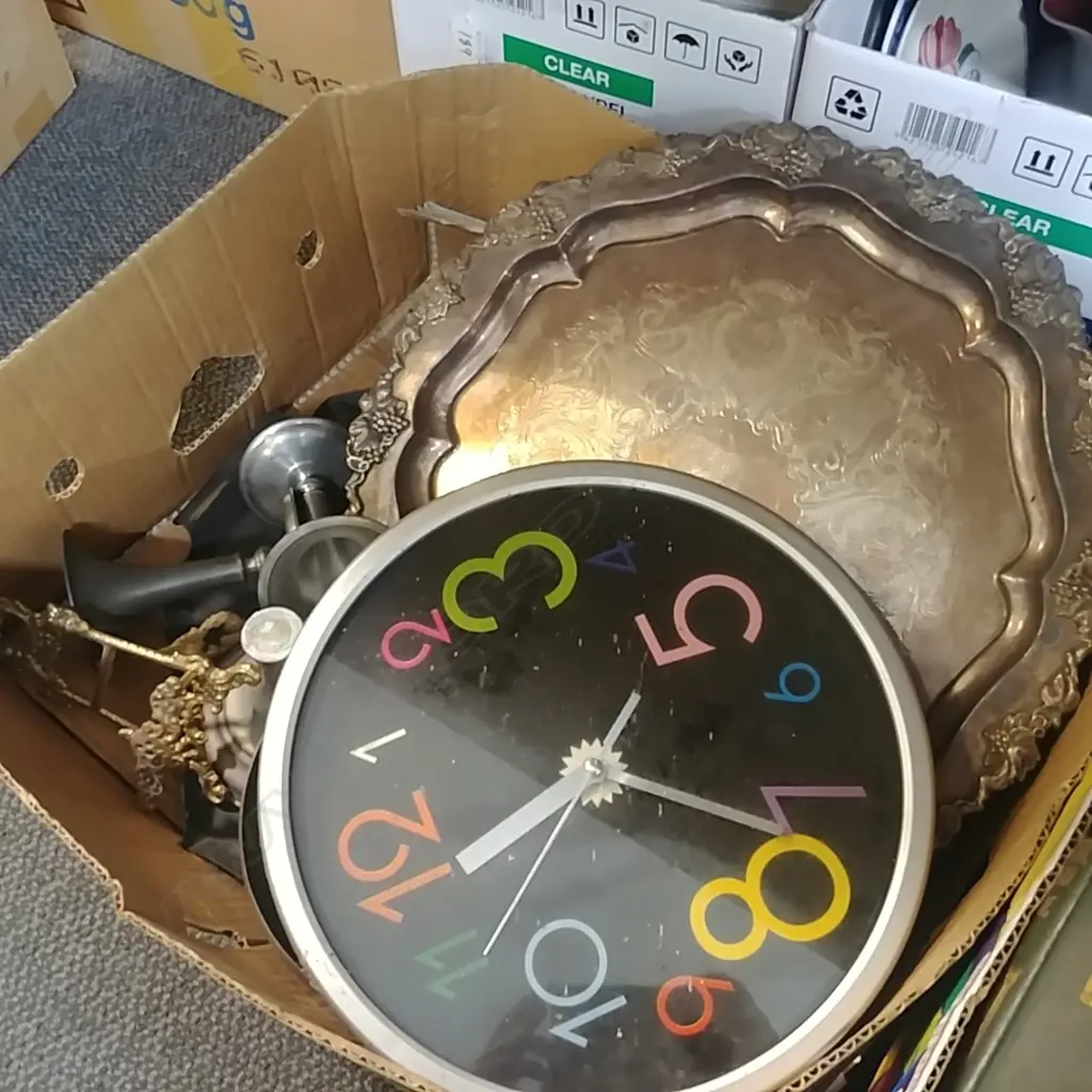 BOX OF EP / CLOCK ETC Image 1++