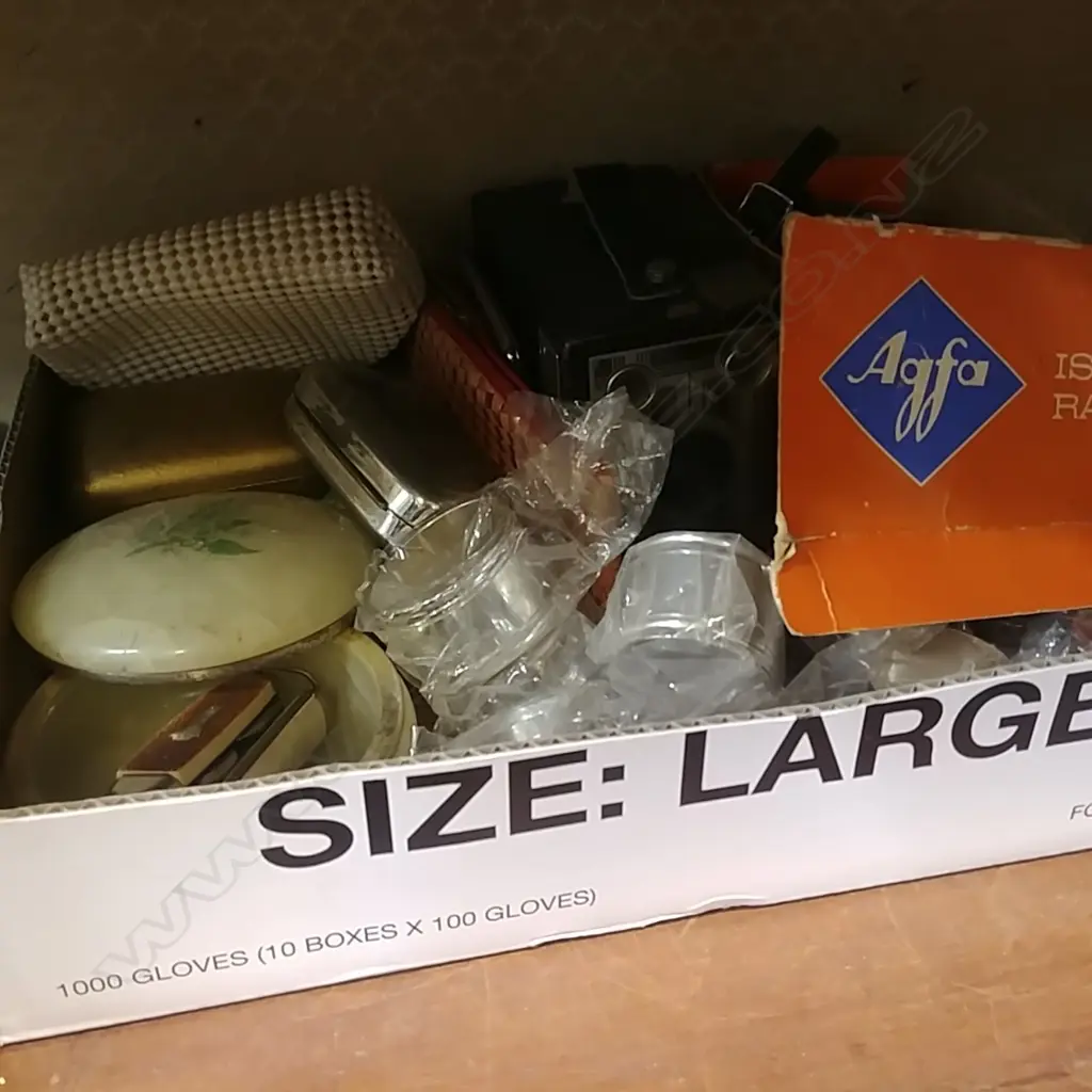 BOX LOT POCKET KNIVES BOXES ETC Image 1++