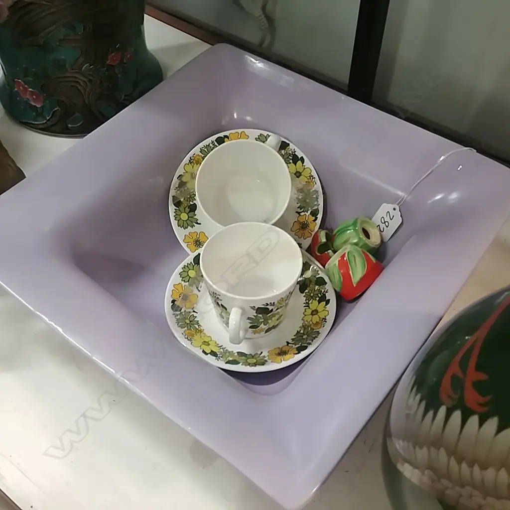 MAUVE BOWL & CHINA Image 1++