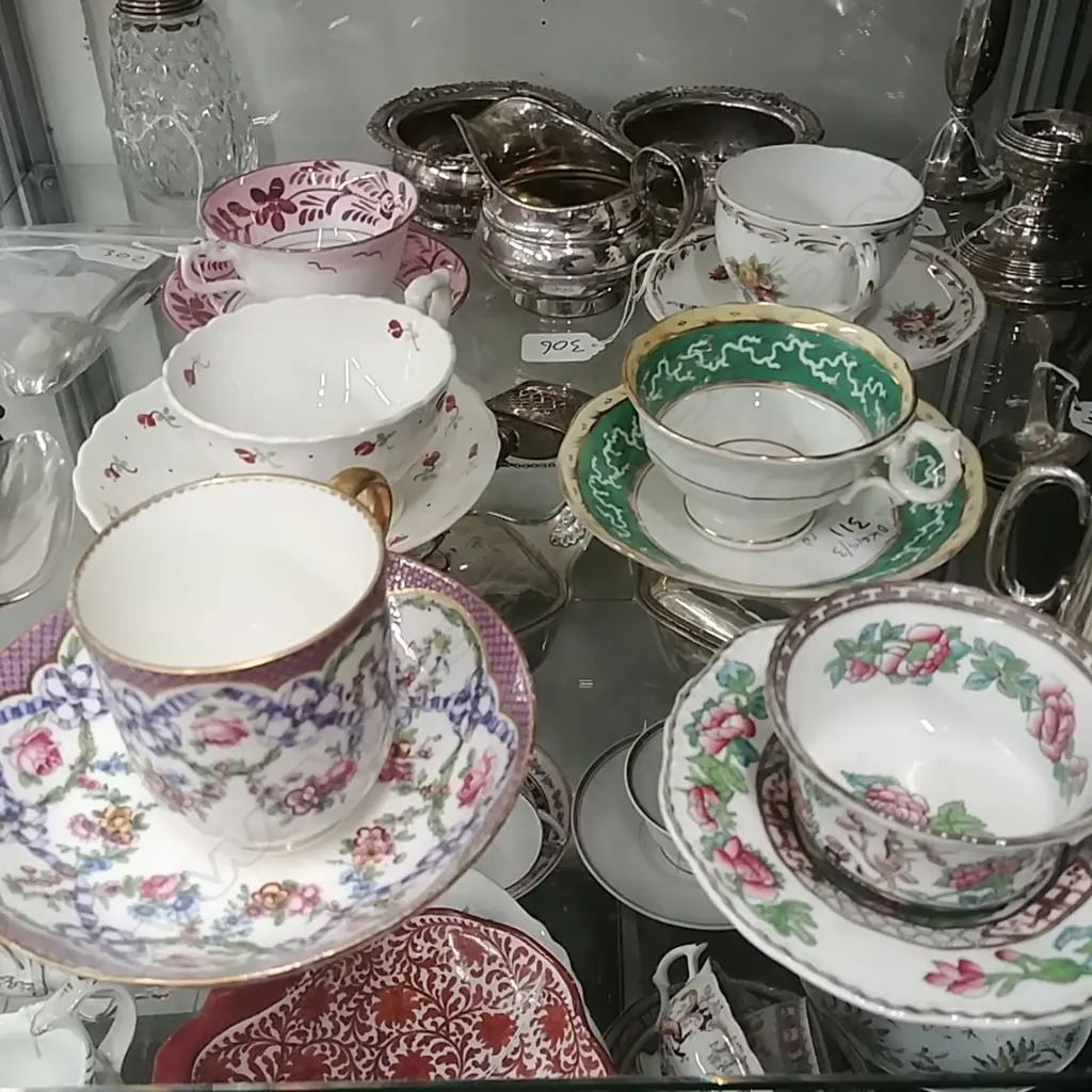 ASST 19THC C/SAUCERS COALPOR/SERVES Image 1++