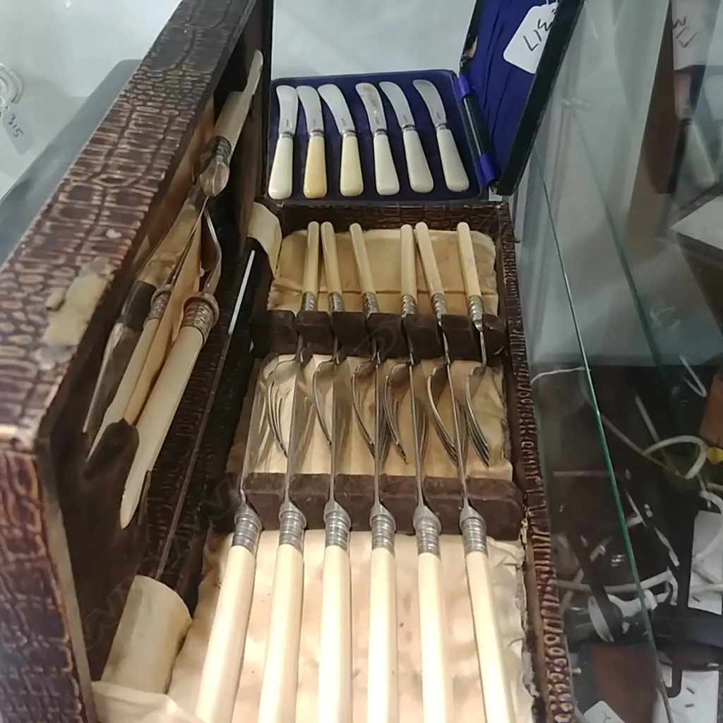 CASED FISH SET & KNIVES Image 1++