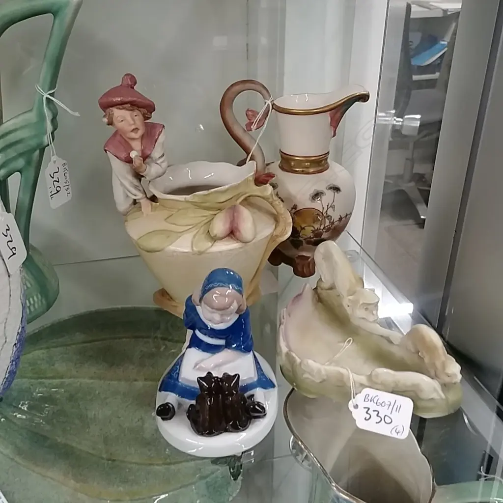 ROYAL DUX,ROSENTAL FIGURES+JUG+DISH Image 1++