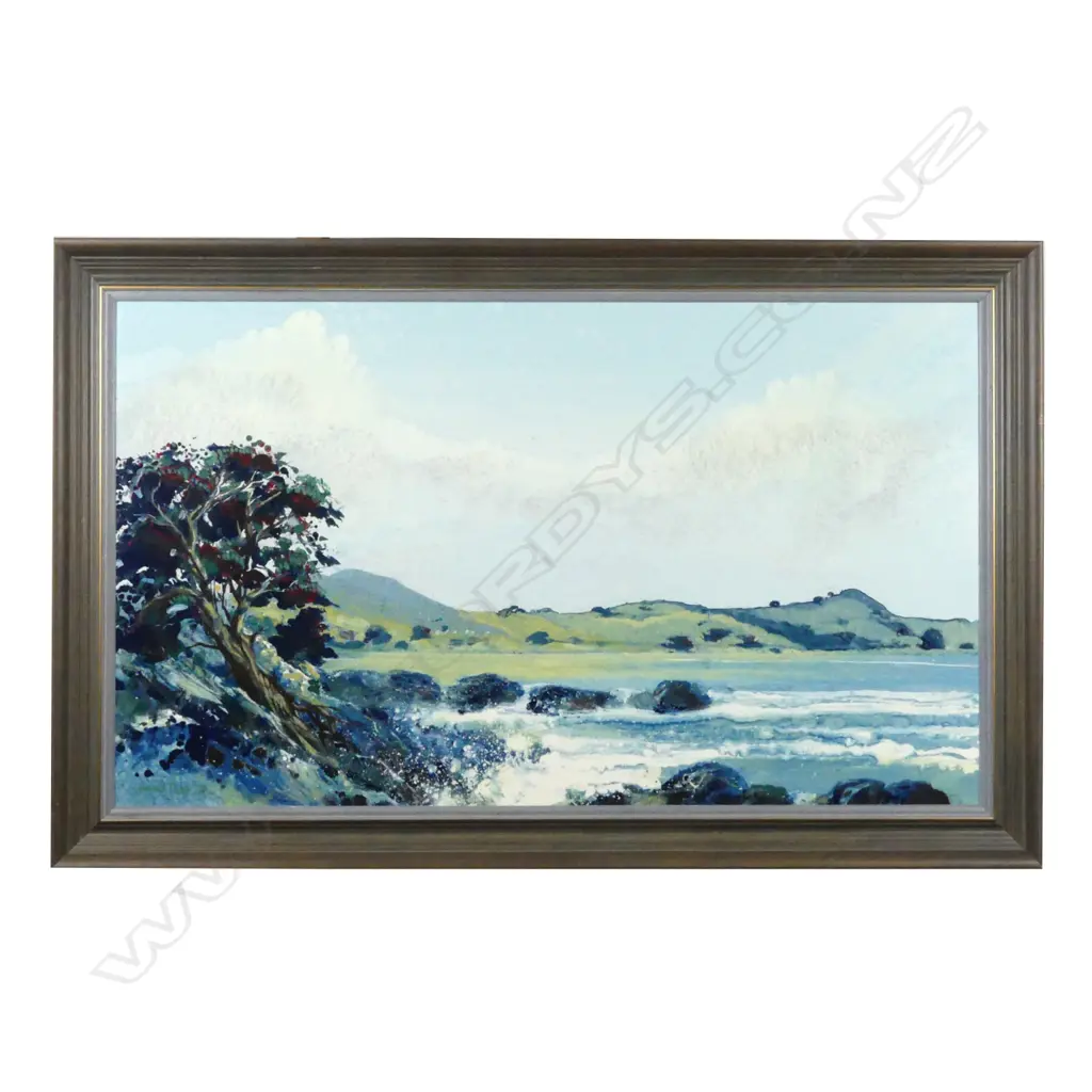 HAROLD COOP, OIL ON BD, NORTHLAND ESTUARY Image 1++