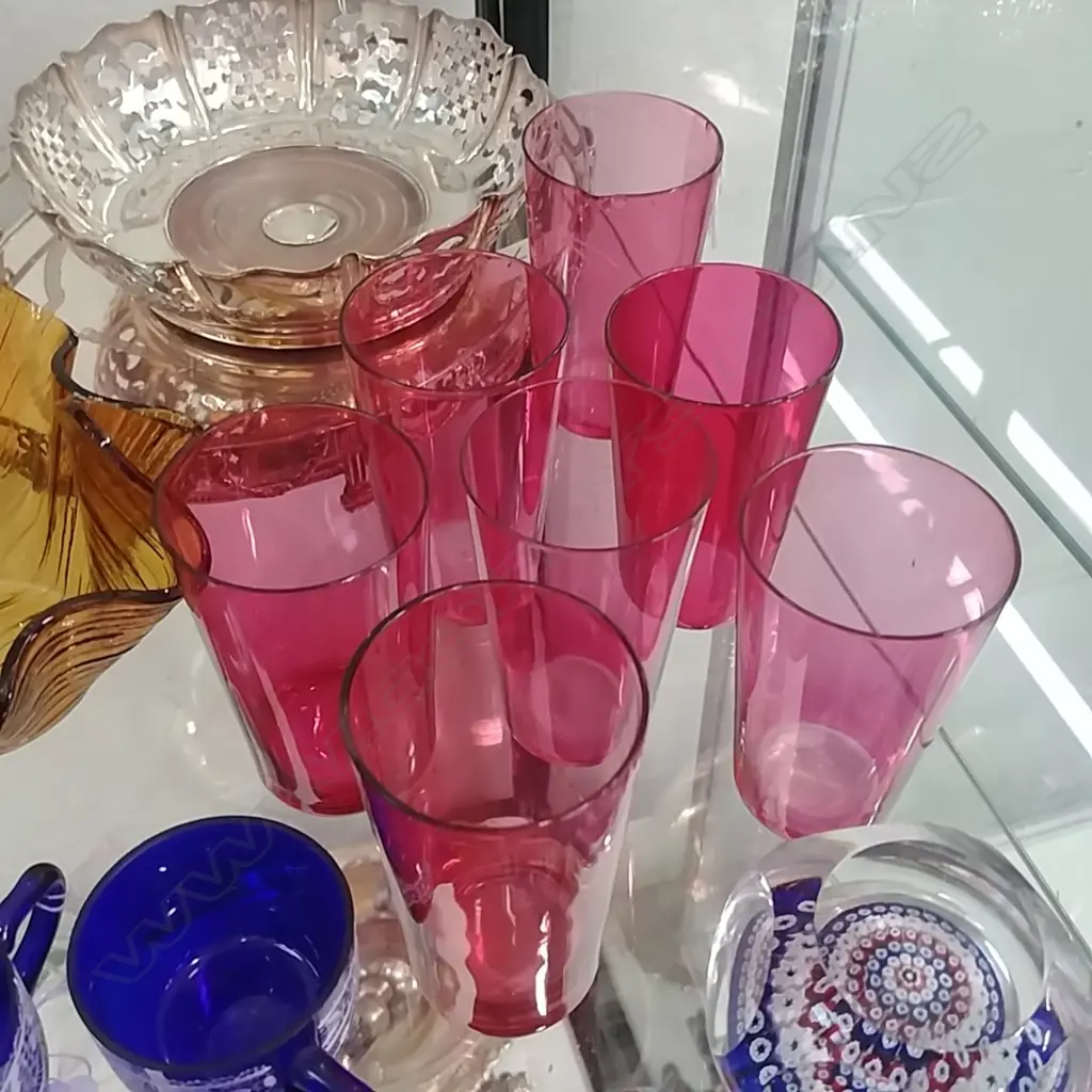 7 CRANBERRY GLASSES Image 1++