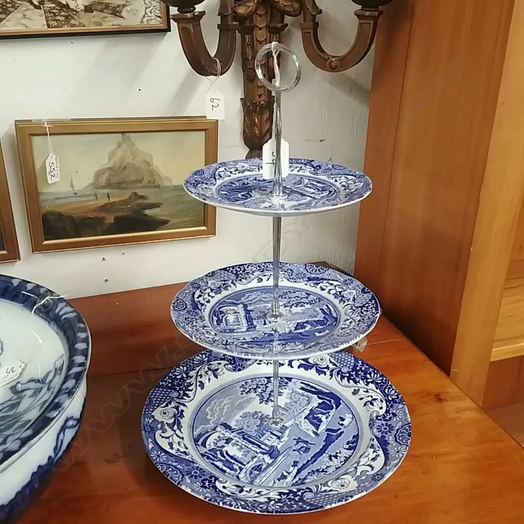 SPODE ITALIAN 3 TIER CAKE STAND Image 1++