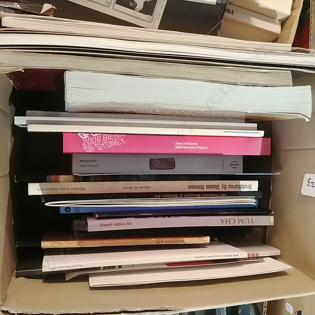LOT ASST CONTEMPORARY ART BOOKS AND CATALOGUES Image 1++