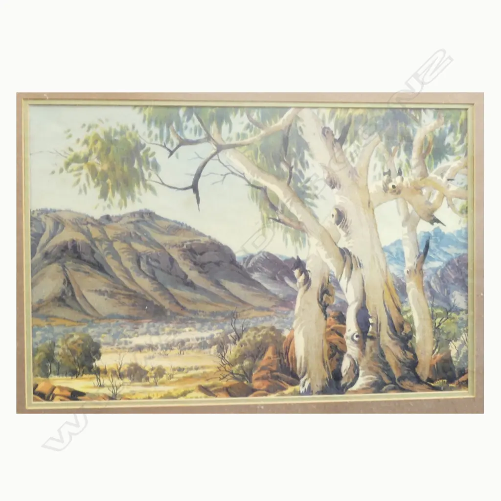 ALBERT MAMATJIRA, AUSTR. LANDSCAPE, PRINT Image 1++