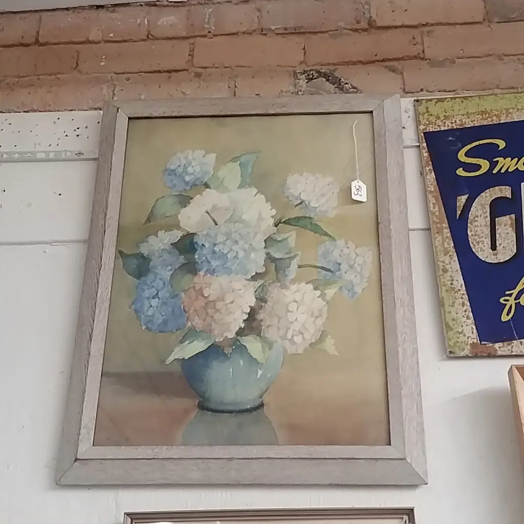 M.WHITT W/C - HYDRANGEAS  Image 1++