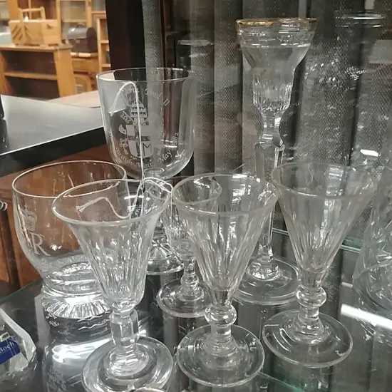 7 ASST ANTIQUE GLASSES