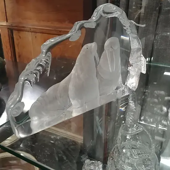 MATTS JONASSON WALRUS GLASS ORN