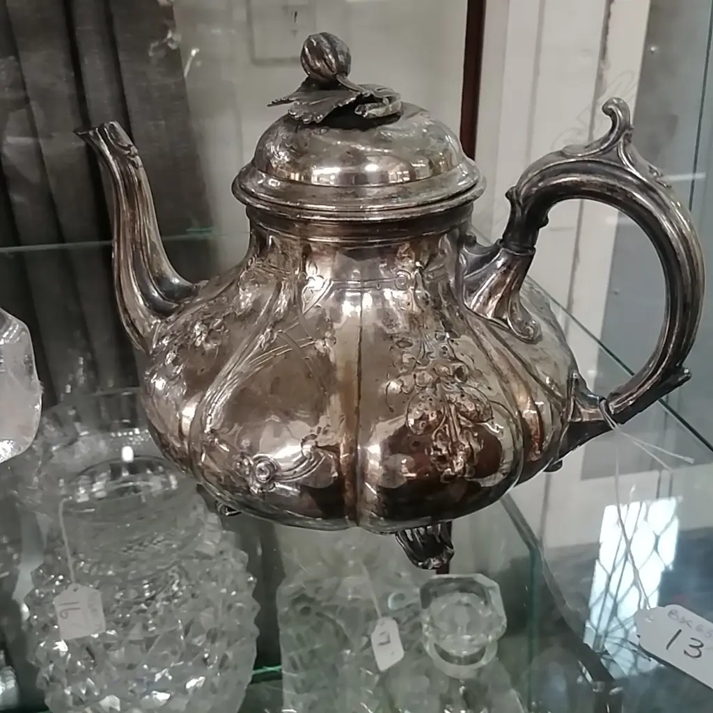 S/PLATE VICT TEAPOT  Image 1++