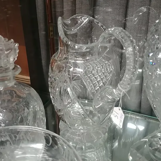 LARGE CRYSTAL WATER JUG