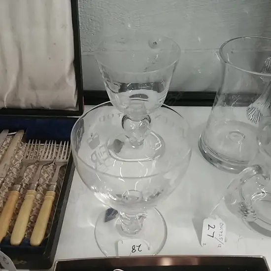 2 CORONATION ETCHED RUMMERS 