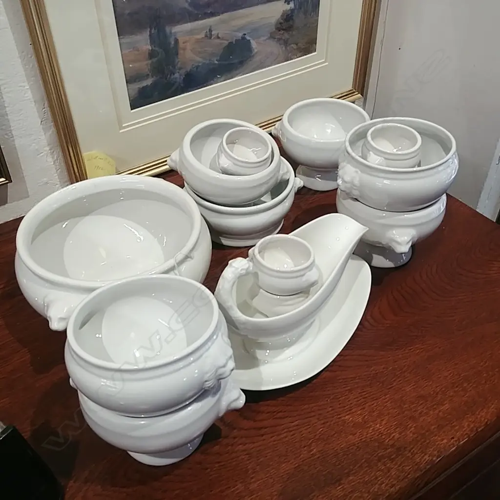 FRENCH LIONS HEAD SOUP SERVICE Image 1++