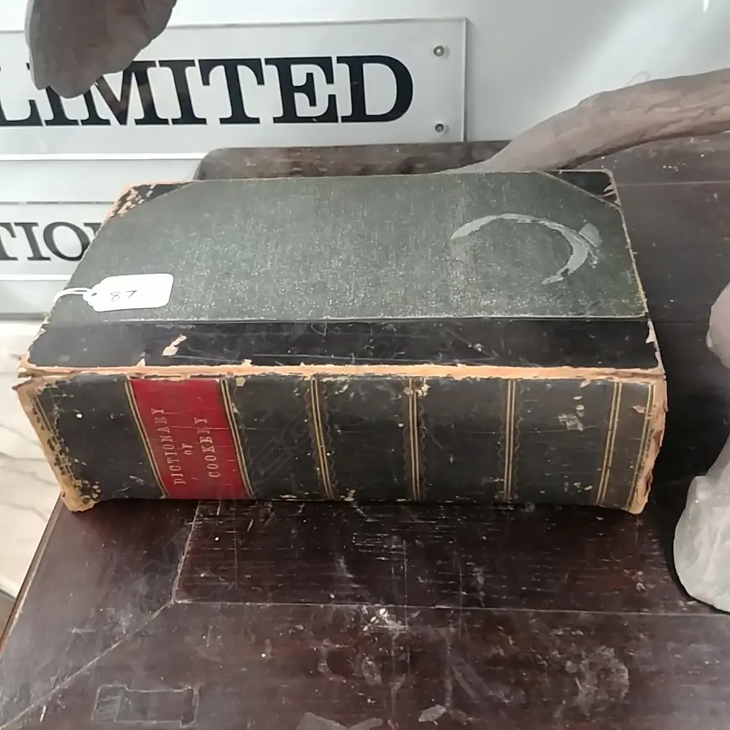 19THC "DICTIONARY OF COOKING" BOOK Image 1++