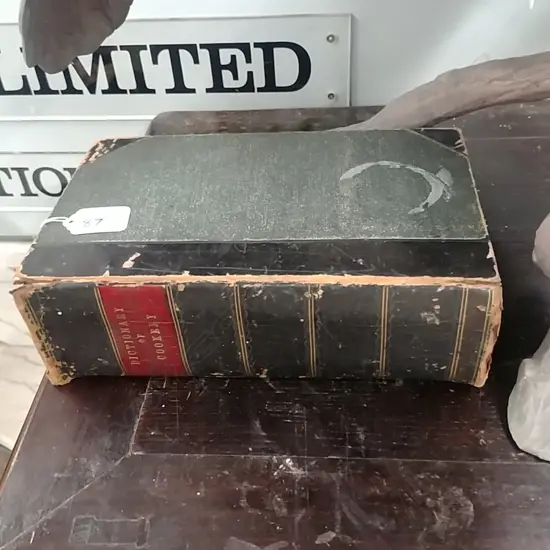 19THC "DICTIONARY OF COOKING" BOOK