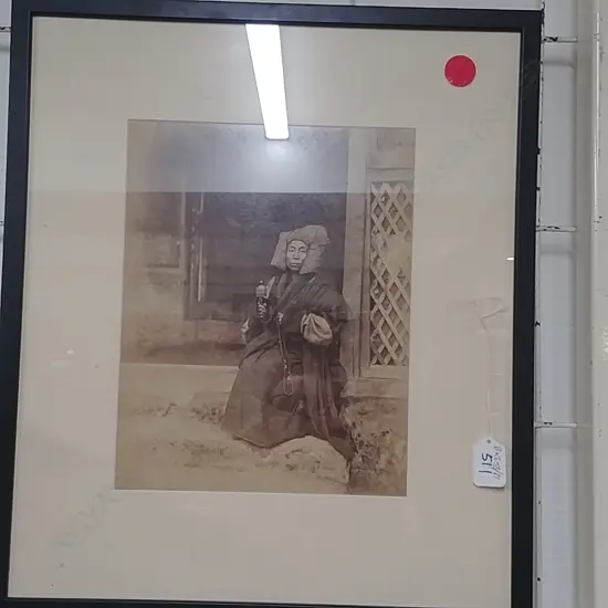 FRAMED TIBETAN PHOTO 