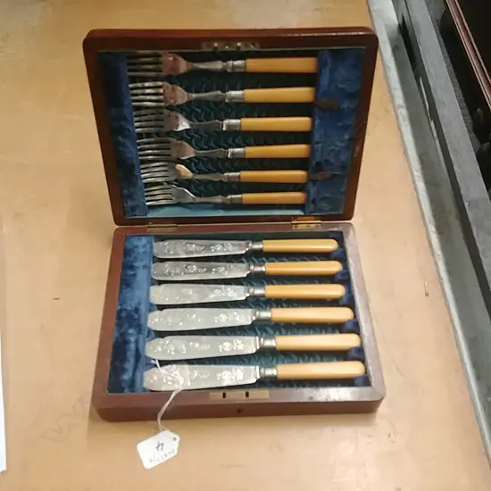 CASED EP FISH KNIVES & FORKS