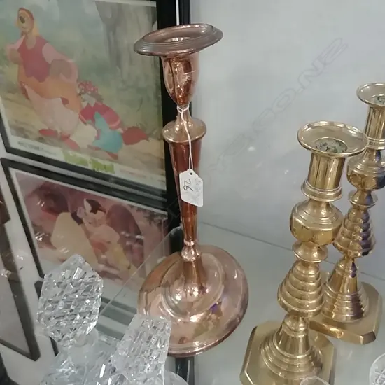 ADAMS STYLE COPPER CANDLESTICK