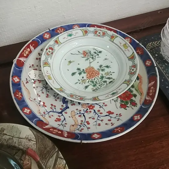 20TH CENTURY IMARI PLATE & OTHER