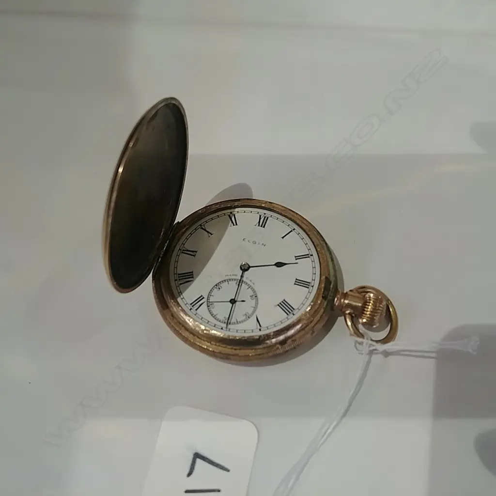 ELGIN R/GOLD POCKET WATCH Image 1++