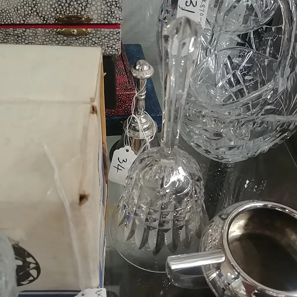 2 BELLS - EPNS & CUT CRYSTAL Image 1++