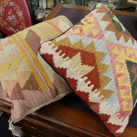 2 KELIM CUSHIONS
