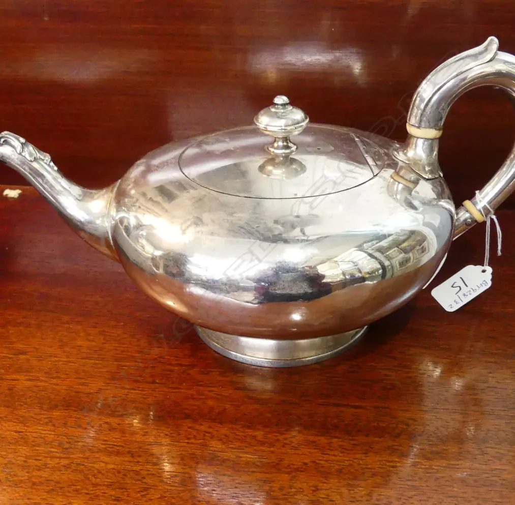SHEFFIELD PLATE TEAPOT Image 1++