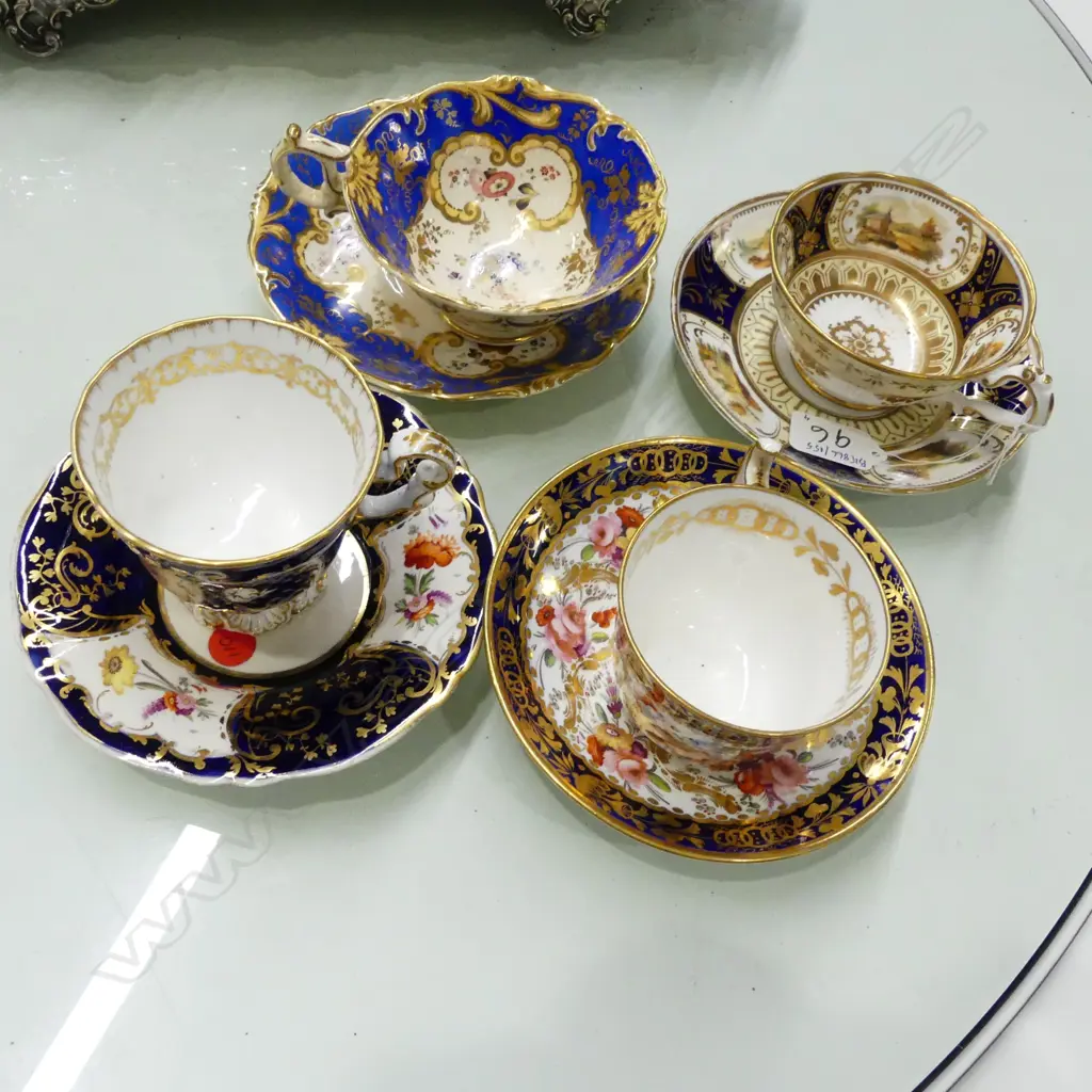 4 19THC CUPS & SAUCERS Image 1++
