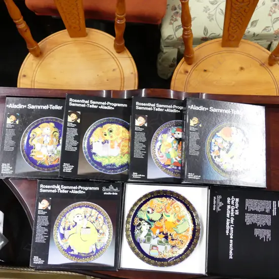 6 BOXED ROSENTHAL PLATES