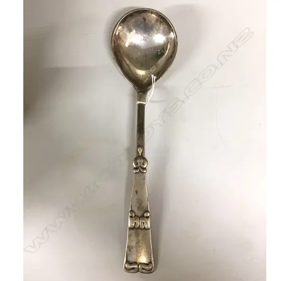 DANISH SILVER LADLE BY CHRISTIAN HEISE C1920 Image 1++