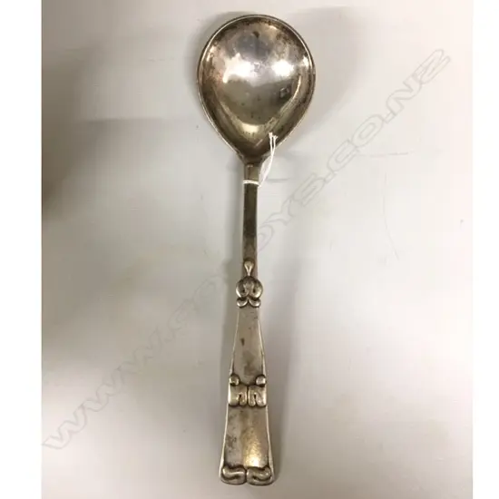 DANISH SILVER LADLE BY CHRISTIAN HEISE C1920