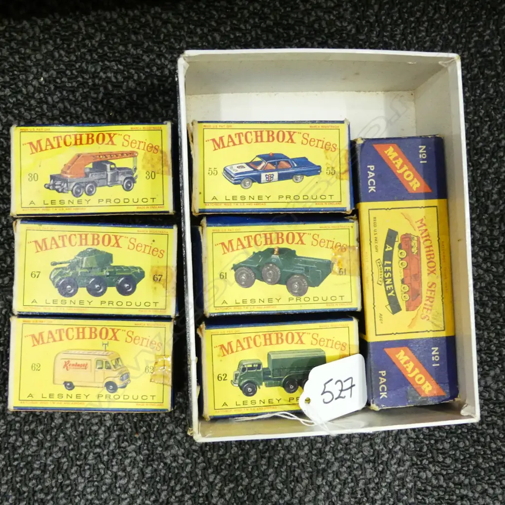 7 VINTAGE MATCHBOX EARLY SERIES BOXED TOYS Image 1++