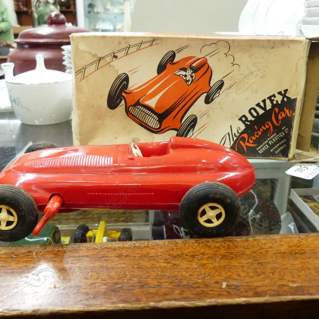 VINTAGE 'ROVEX' 'RACING CAR' MECHANICAL. BOXED AS NEW Image 1++