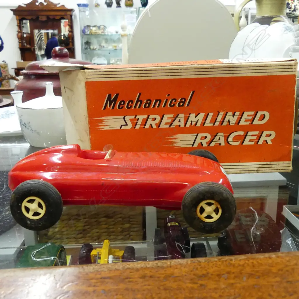 VINTAGE 'ROVEX' 'RACING CAR' MECHANICAL. BOXED AS NEW Image 1++