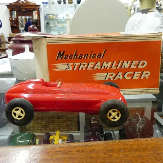 VINTAGE 'ROVEX' 'RACING CAR' MECHANICAL. BOXED AS NEW