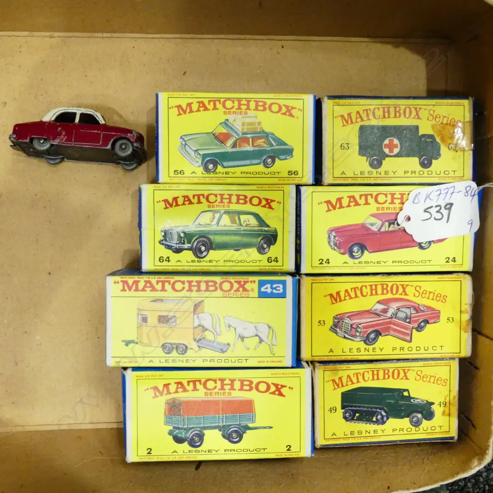 9 VINTAGE MATCHBOX SERIES TOYS. 8 BOXED Image 1++