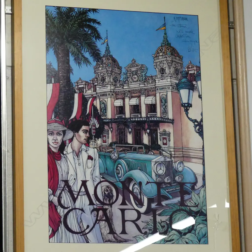 KEITH INGERMANN - SIGNED MONACO POSTER Image 1++