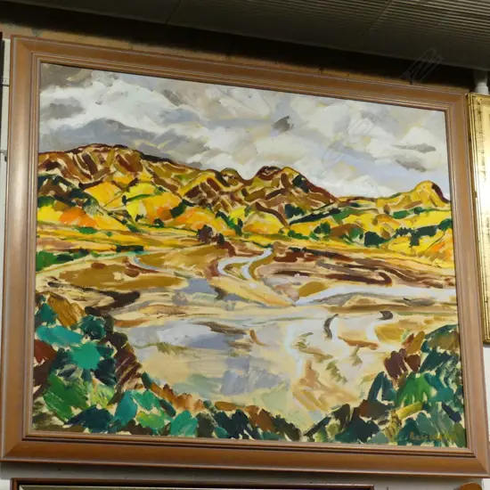 OIL ON CANVAS - LANDSCAPE - SIGNED BELCHER '94