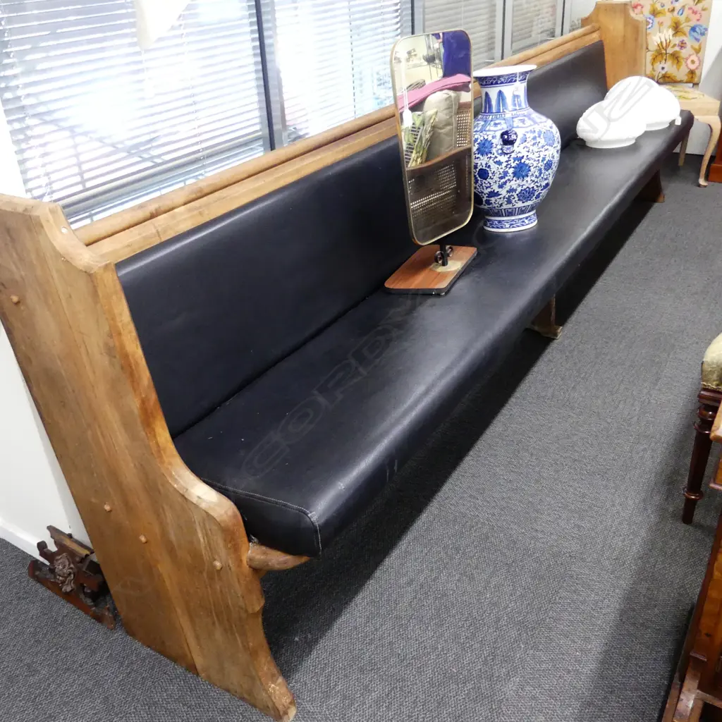 LONG CHURCH PEW Image 1++