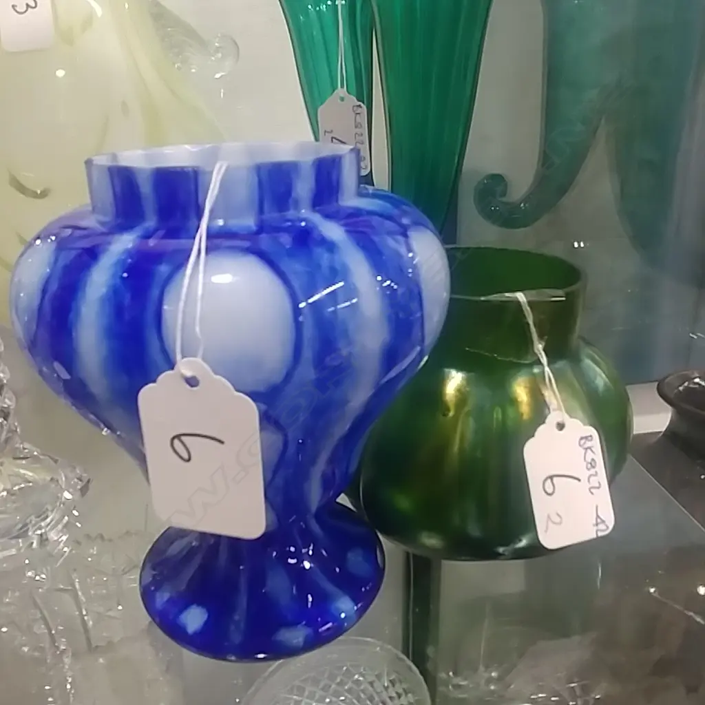 2 ART NOUVEAU VASES  Image 1++